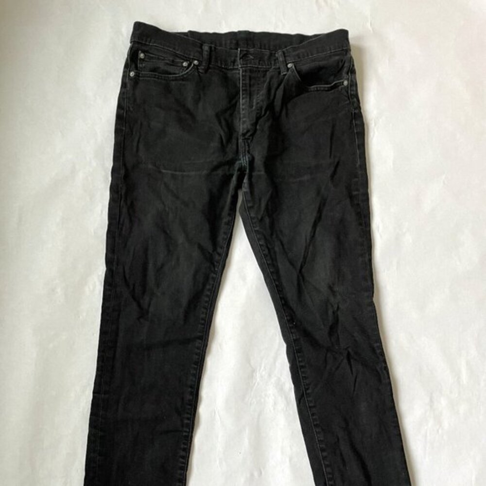 Levis 511 Mens Slim Fit Jeans Classic Black Wash Denim Pants V2 - Picture 1 of 5